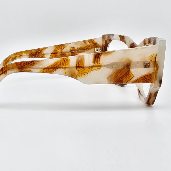 Fenty FY400171 55E Brown Ivory Marble Sunglasses Frame w/ Case Italy 54-20-145 main image 15
